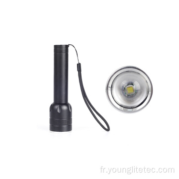 Lampe de poche à LED rechargeable USB USB zoomable en aluminium